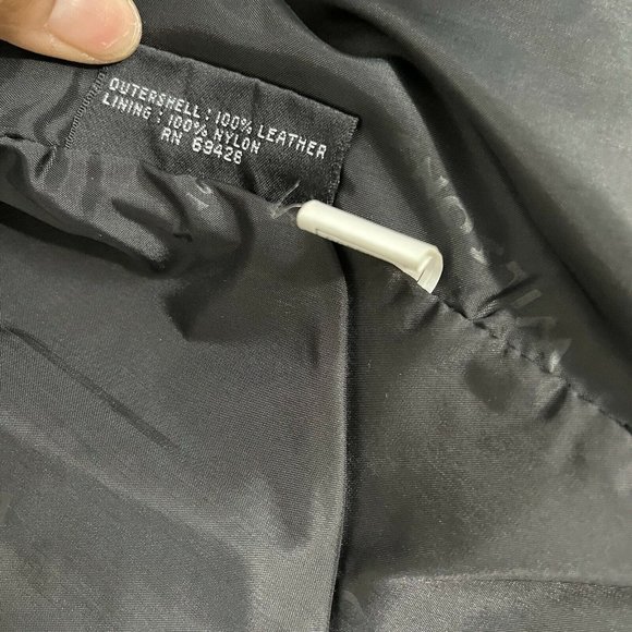 Wilson's Leather Womens Black Leather Biker Moto Jacket Size S Motorcycle - Picture 7 of 9